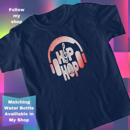 Camiseta Meninos & Meninas Headphone Hip Hop Páscoa