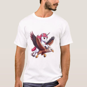 Camiseta Meninos Meninas Homens Mulheres Cavalgando Unicórn