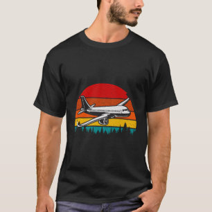 Camiseta Meninos Meninas Vintage Jet Avião