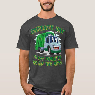 Camiseta Meninos Meninos Cute Eu Adoro Caminhões De Lixo
