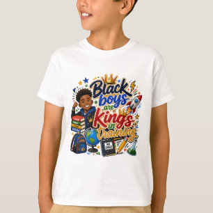 Camiseta Meninos Negros São Reis Em Treinamento