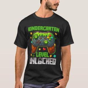 Camiseta Meninos Nível Jardim de Infância Desbloqueado Ck P