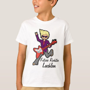 Camiseta Meninos nomeados rockstar futuros t-shirt do louro