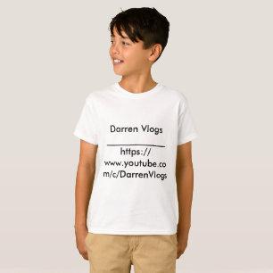 Camiseta Meninos ORIGINAIS do t-shirt de Darren Vlogs