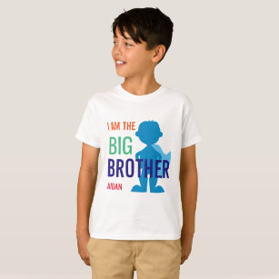 Camiseta Meninos personalizados big brother da silhueta do