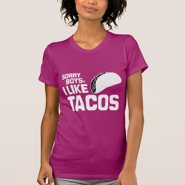 CAMISETA MENINOS PESAROSOS EU GOSTO DO TACOS - BRANCO - (Frente)