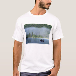 Camiseta Meninos pescando no Lago Waterfowl, Banff Nacional
