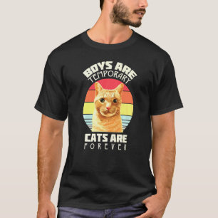 Camiseta Meninos São Gatos Temporários São Para Sempre Rapa