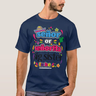 Camiseta Meninos Senor Ou Senhorita Irmã Grande Para Ser Ge