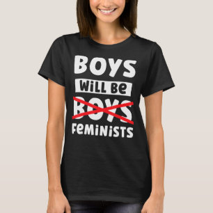 Camiseta Meninos Serão Feministas Pro Feminismo Apoiam Mulh