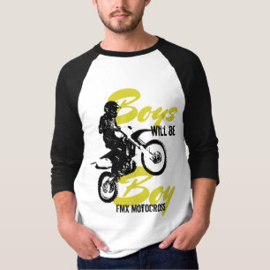 Camiseta Meninos serão rapazes FMX Motocross