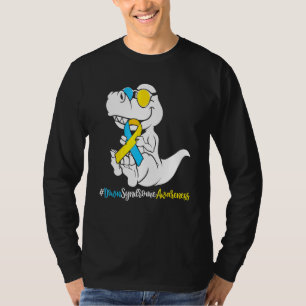 Camiseta Meninos Síndrome de T Rex Dinossauro Trisomia T2