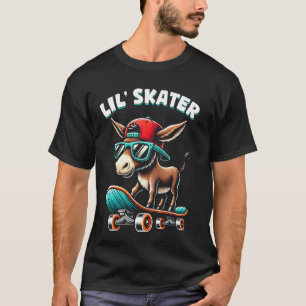 Camiseta Meninos Skate Garotos Skate Crianças Burro