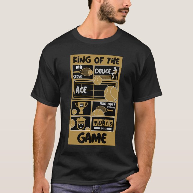 Camiseta Meninos Tênis Do Jogo T-Shirt (Frente)