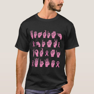 Camiseta Meninos Vestindo Rosa Para Minha Língua de Sinais