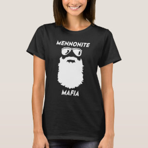 Camiseta MENNONITE MAFIA Beard Christian Jesus Bíblia Humor