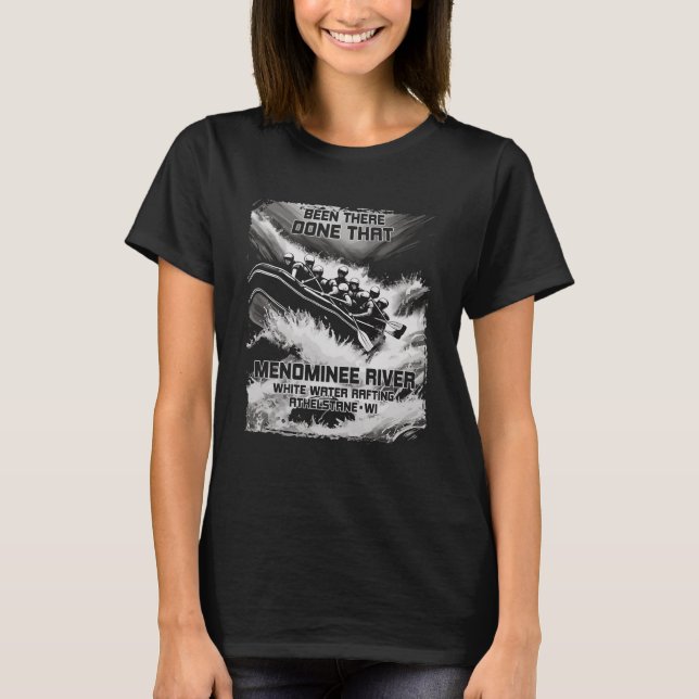 Camiseta Menominee River White Water Rafael Rapids Wiscons (Frente)