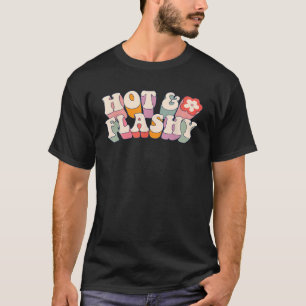 Camiseta Menopausa pisca quente para mulheres quentes e emb