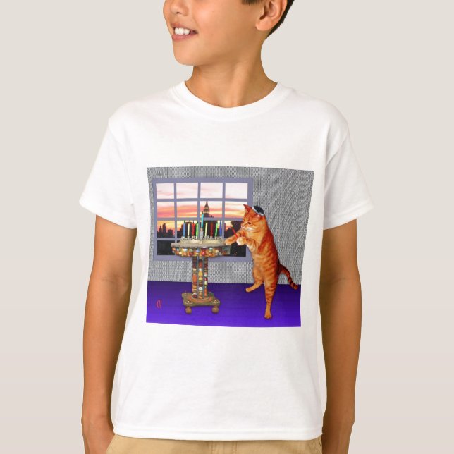 Camiseta Menorah Cat (Frente)