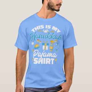 Camiseta Menorah de Natal Judeu Este é Meu Hanukkah Pajam
