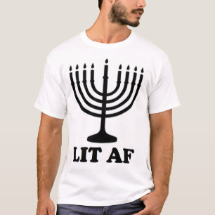 Camiseta Menorah engraçada Hanukkah chanukah iluminou feri