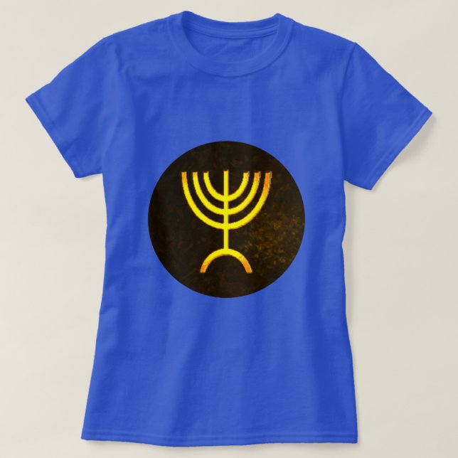 Camiseta Menorah Flame (Frente do Design)