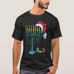 Camiseta Menorah Santa Hat Chanukah Hanukkah Jewish Christm<br><div class="desc">Menorah Santa Hat Chanukah Chanukah Hanukkah Natal Judeu Pajama.</div>