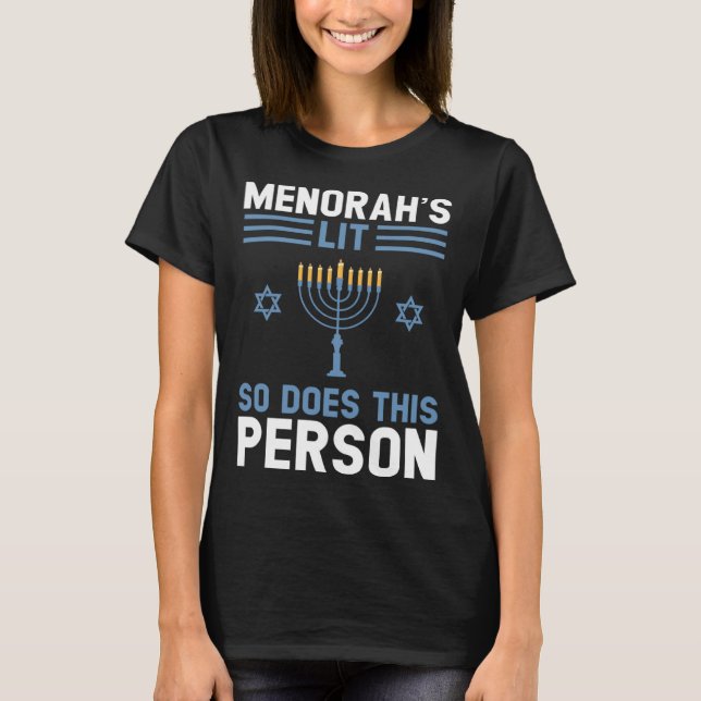 Camiseta menorah's lit so does this person Festival (Frente)