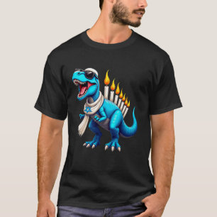 Camiseta Menorasaurus Dinossaur Menorah Hanukkah Crianças J