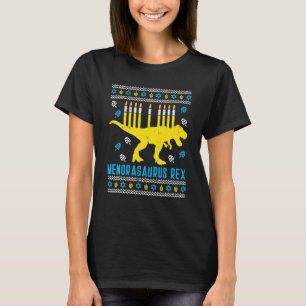 Camiseta Menorassauro Rex Trex Menorah Hanukkah