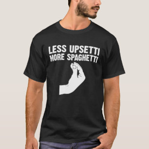 Camiseta Menos Acima Mais Espaguete Italiano Para Homens Mu