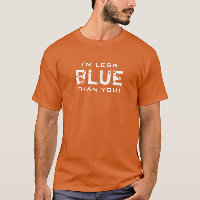 Camiseta MENOS AZUL do que todas as cores (Frente)