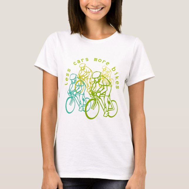 Camiseta Menos carros mais bicicletas (Frente)