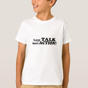 Camiseta Menos conversa mais produtos de Mutiple da ação