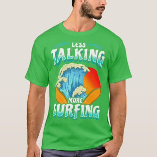 Camiseta Menos conversa mais surfador de Surfs de surfe