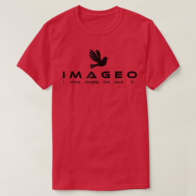 Camiseta Menos Deus Todo-Poderoso Igual a 0 (Frente do Design)