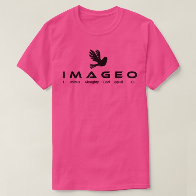 Camiseta Menos Deus Todo-Poderoso Igual a 0 (Frente do Design)