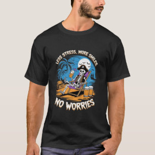 Camiseta Menos estresse, Mais Sorrisos: O Esqueleto De Cerv