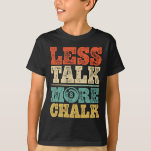 Camiseta Menos Fale Mais Giz Engraçado Piscina Bilhar Jogad