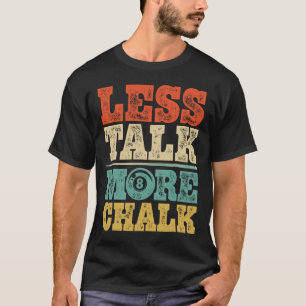 Camiseta Menos Fale Mais Giz Engraçado Piscina Bilhar Jogad