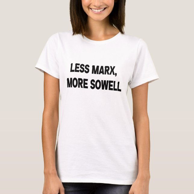 Camiseta menos marx mais sowell (Frente)