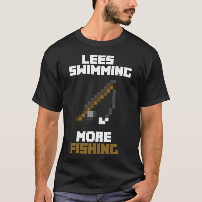 Camiseta Menos Natação Mais Pesca (Frente)
