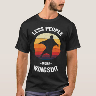 Camiseta Menos Pessoas Mais Asa-Delta Voos Antigos Saltos D