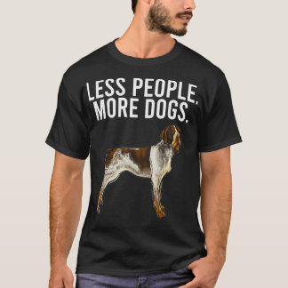 Camiseta Menos Pessoas Mais Cachorros Alemães Ponteiro Com 
