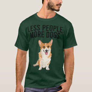 Camiseta Menos Pessoas Mais Cachorros Pembroke Welsh Corgi