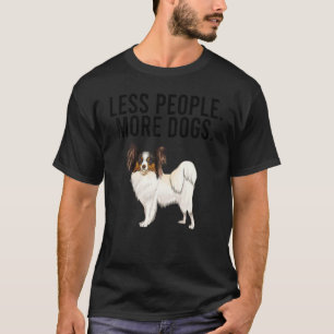 Camiseta Menos Pessoas Mais Cachorros Revestidos Moles, De