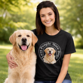 Camiseta Menos Pessoas, Mais Cães – Amante de Cães Minimali
