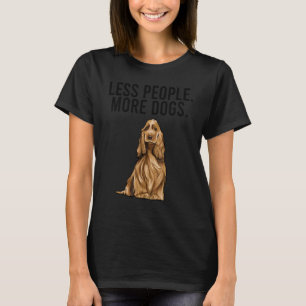 Camiseta Menos Pessoas Mais Cães English Cocker Spaniel In