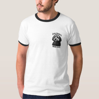 Camiseta Menos Pessoas Mais Cães - Golden Doodle