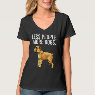 Camiseta Menos Pessoas Mais Cães Griffon de Bruxelas Introv